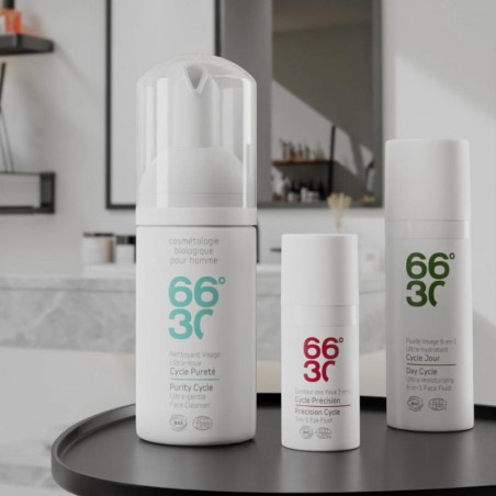 Complete morning protocol moisturizing, cleansing, after-shave
