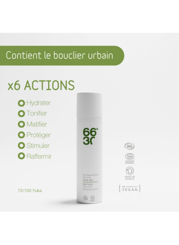 Gel Visage Ultra-frais hydratant et matifiant peaux mixtes à grasses