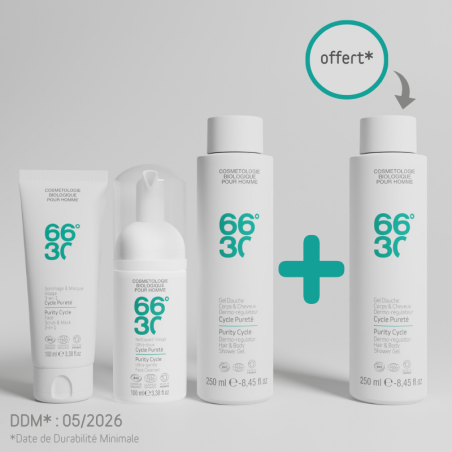 Integral purity protocol for men's face, body and hair