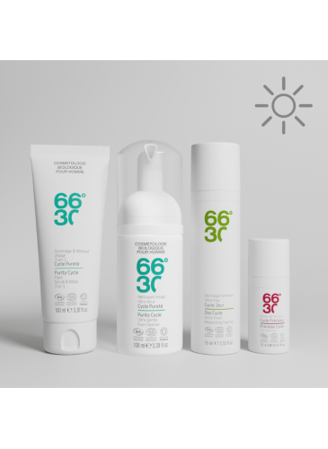 Protocole été, ultra-hydratant, protecteur pour hommes.