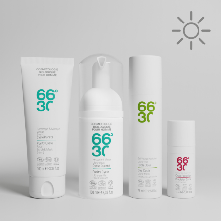 Protocole été, ultra-hydratant, protecteur pour hommes.